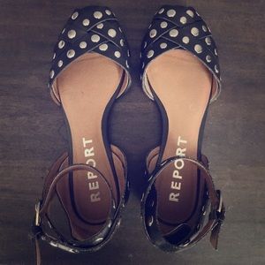 REPORT Footwear ‘Winnie’ Ankle Wrap Flat •size 7.5